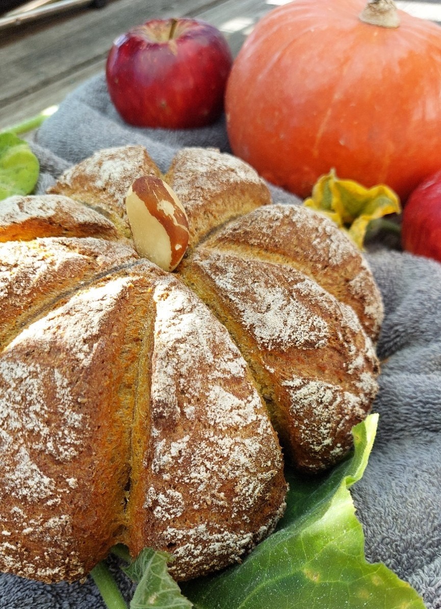 Glutenfreies veganes Kürbisbrot